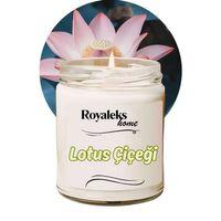 Doğal Özel Seri Kokulu Dekoratif Kavanoz Mum 210 cc - Lotus Esansı - RYL