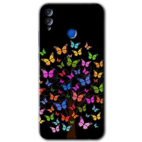 MRCİLETİSİM Honor 8c Kılıf HD Desen Baskılı Arka Kapak + Temperli Cam - Cacti Prairies