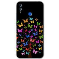 MRCİLETİSİM Honor 8c Kılıf HD Desen Baskılı Arka Kapak + Temperli Cam - Cacti Prairies