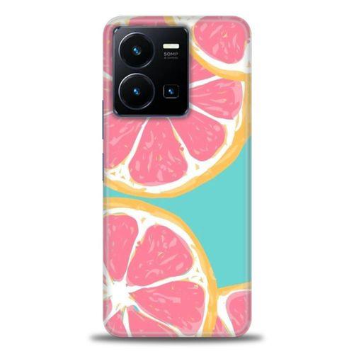 Tecno Spark Go 2023 Kılıf HD Baskılı Kılıf - Pembe Limon + Tam Ekran Koruyucu