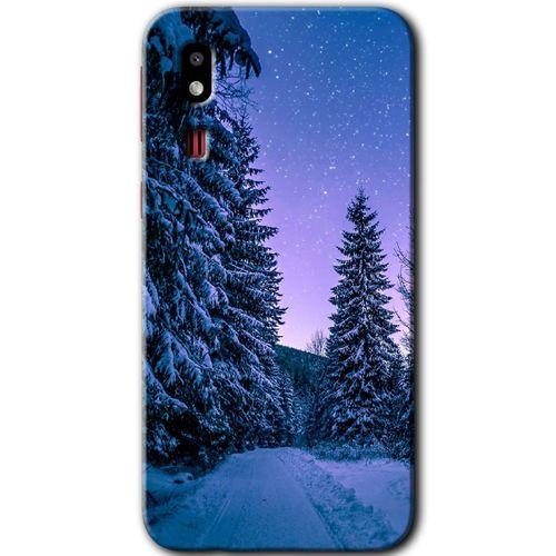 Samsung Galaxy A2 Core Kılıf HD Desen Baskılı Arka Kapak - Kış Manzarası