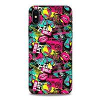 Graffitix (27) Desenli Silikon Kapak Apple iPhone XS Kılıf