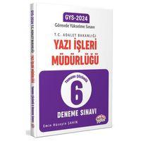 2024 GYS Adalet Bakanlığı Yazı İşleri Müdürlüğü 6 lı Deneme Sınavı Editör Yayınları