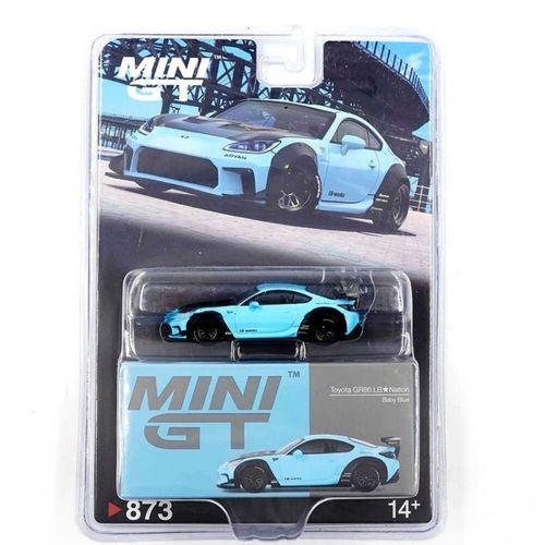Eğitici Çocuk Mini GT 1/64 Toyota GR86 LB Nation Baby Blue - Blister Paket