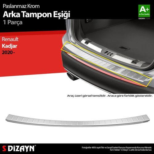 S-Dizayn Renault Kadjar Krom Arka Tampon Eşiği 2020 Üzeri