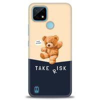 Realme C21 Kılıf HD Baskılı Kılıf - Take Risk + Tam Ekran Koruyucu