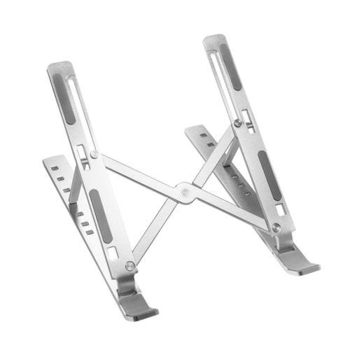 FRISBY FNC-5150ST, 10’’-15.6’’ Taşınabilir,  Katlanır, Notebook Standı, 7 Kademeli Ayarlanabilir Yükseklik, Alüminyum (Gümüş)