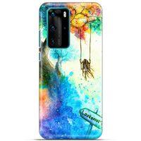 Lopard Huawei P40 Pro Uyumlu Kılıf Manipülasyon ☻ (47) Crystal Flex Kılıf Baskılı