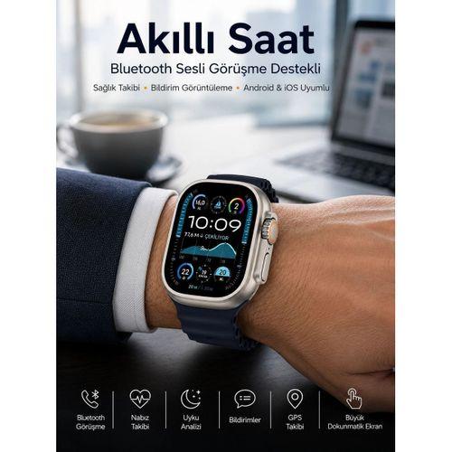 Akıllı Saat Sesli Görüşme Titreşimli Gps Bağlantısı Müzik Dinleme Sosyal Medya Bildirimleri Yeni Nesil