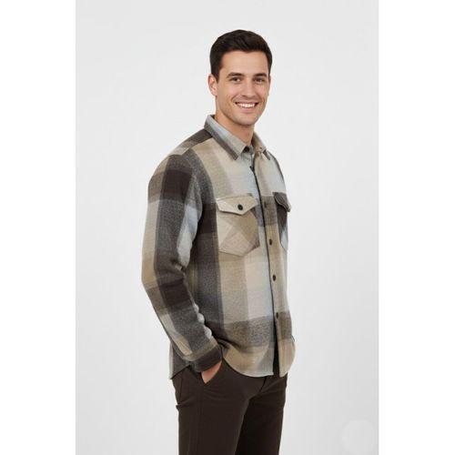 Erkek ekose Silim Fit Oduncu Gömlek Çift Cepli 9971 BGL-ST04920