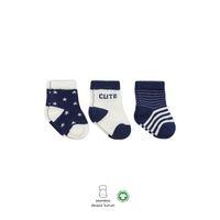 Bistyle Bistyle 3'Lü Penye Cute Stars Soket Çorap BS10115 Lacivert