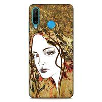 Lopard Huawei P30 Lite Uyumlu Kılıf Sürreal Yüzler ♀ (28) Arka Kapak Desenli