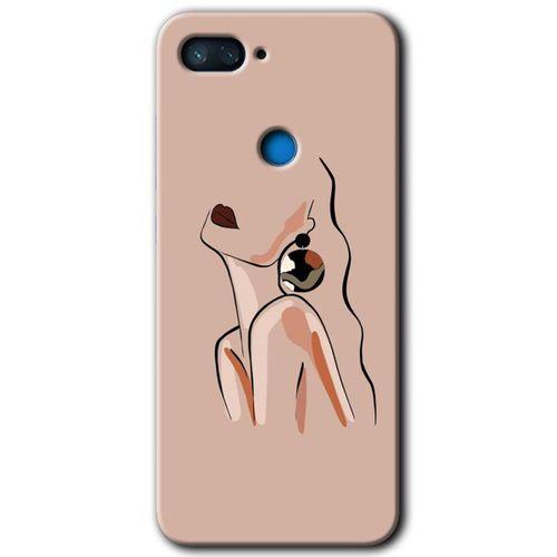 Xiaomi Mi 8 Lite Kılıf HD Desen Baskılı Arka Kapak - Çizim Silüet