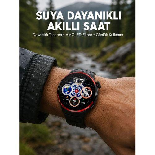 Amoled Ekranlı Akıllı Saat Bluetooth Arama Ve Nfc Destekli Yeni Nesil