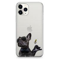 Apple iPhone 11 Pro Max Kılıf French Bulldog Arka Kapak Koruma Desenli Full Koruyucu