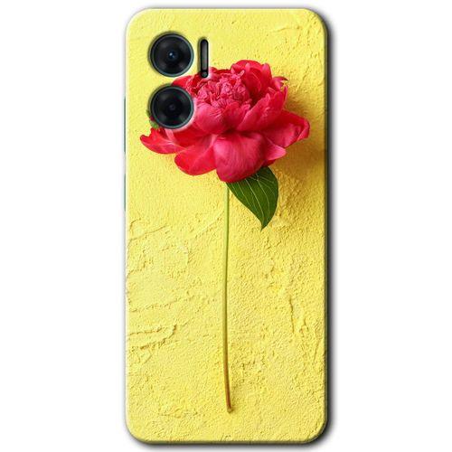Xiaomi Redmi Note 11E HD Baskılı Kılıf + 9D Tam Ekran Koruyucu - Kırmızı Gül