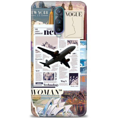 Oppo RX17 Pro Kılıf HD Baskılı Kılıf - Net Woman + Tam Ekran Koruyucu