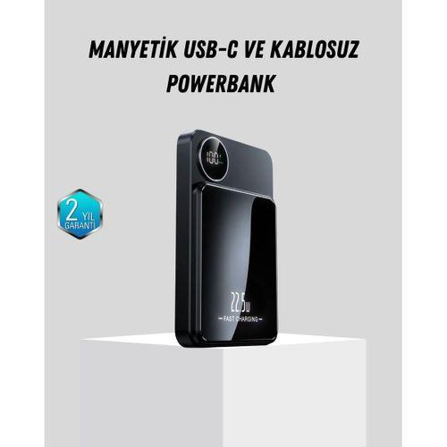 Manyetik Güç Bankası 15w Kablosuz 20w Pd Hızlı Şarj