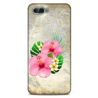 Lopard Oppo Rx17 Neo Uyumlu Kılıf Bahar (17) Tasarım Kılıf Pembe Yeşil