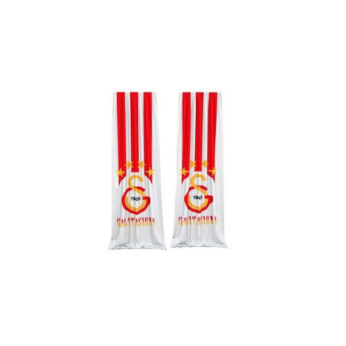 KIRMIZI SARI BASKILI ZEBRA PERDE GALATASARAY LOGO BASKILI ZEBRA