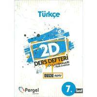 7. Sınıf Türkçe 2D Ders Defteri Pergel Yayınları