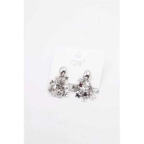 Yıldız Pullu Küpe - Gümüş