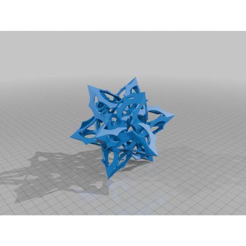 ESCHER Star Dodekahedral Poliknot 13 3D Baskı (Bu ürün Sadece Plastik parçadır - Almadan Önce Soru Sorabilirsiniz)