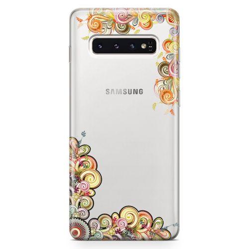 Samsung Galaxy S10 Kılıf El İşi Süsler Arka Kapak Koruma Desenli Full Koruyucu