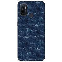 Mermer Desenli (15) Tema Antişok Kılıf Lacivert Huawei P40 Kılıf