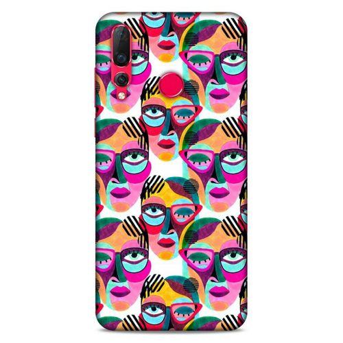 Lopard Huawei P Smart Z Uyumlu Kılıf Sürreal Yüzler ♀ (4) Koruma Kılıfı Desenli