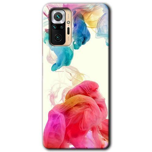 MRCİLETİSİM Xiaomi Redmi Note 10 Pro Kılıf Kapak - Gökkuşağı Color +Hayalet Ekran Yandan Gözükmez