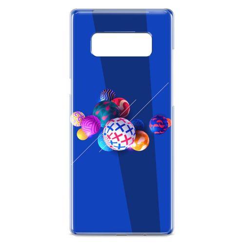 Samsung Galaxy Note 8 Kılıf 3D Toplar Arka Kapak Koruma Desenli Full Koruyucu