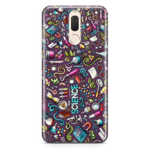 Huawei Mate 10 Lite Kılıf Bilim İçin Doodle Arka Kapak Koruma Desenli Full Koruyucu