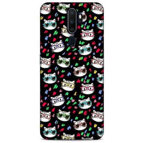 Lopard Oppo A9 2020 Uyumlu Kılıf Kediler (26) Tpu Silikon Kılıf Karışık Renkli
