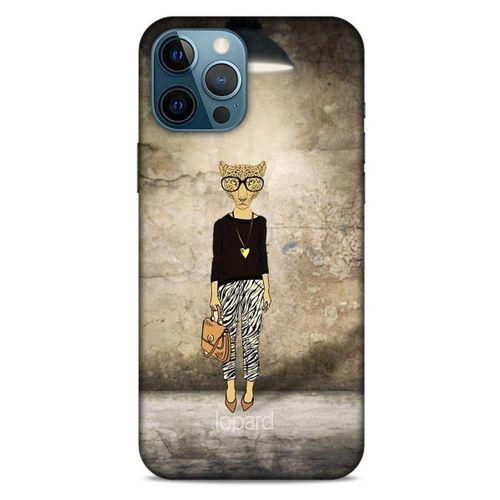 Apple iPhone 12 Pro Max Kılıf FunnyMaX (20) Koruyucu Kılıf Kahverengi Kaplan