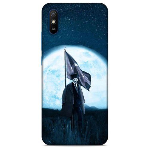 Xiaomi Redmi 9A Kılıf Atatürk (45) Liquid Air Kılıf Ay Işığı