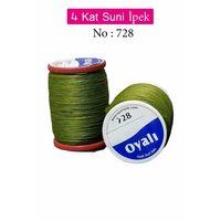 Oyalı 4 Kat Suni İpek İplik İğne Oyası Boncuk İpi Tığ Oyası No:728
