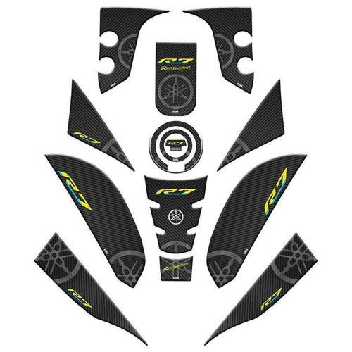 YAMAHA Yamaha R7 2021 - 2024 Uyumlu Full Tank Pad Set 007