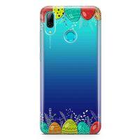 Huawei P Smart 2019 Kılıf Paskalya Bayramı Arka Kapak Koruma Desenli Full Koruyucu