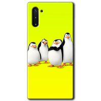 Potkal Hediye Fabrikası Samsung Galaxy Note 10 HD Baskılı Kılıf + 9D Tam Ekran Koruyucu - Penguenler