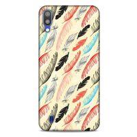 Samsung Galaxy M10 Kılıf Desenli Özel Seri Tüyler (48) Bumper Kılıf