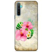 Lopard Oppo Realme 6i Uyumlu Kılıf Bahar (17) Tasarım Kılıf Pembe Yeşil