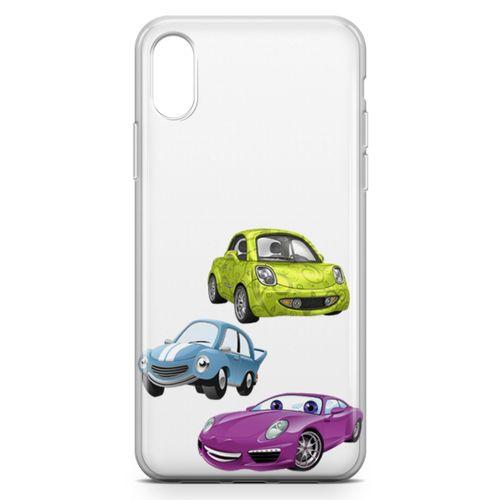 Apple iPhone X Kılıf The Cars Arka Kapak Koruma Desenli Full Koruyucu