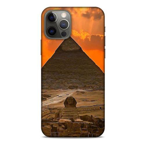 Apple iPhone 12 Pro Kılıf Dünya Mimarisi (25) Antişok Kapak Giza Piramitler Mısır