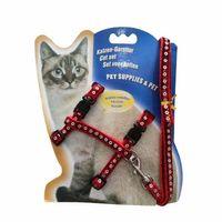 Parlak Kedi Gezdirme Göğüs Tasması