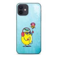 Frutix Limon 01 Apple iPhone 12 Kılıf Desenli Silikon