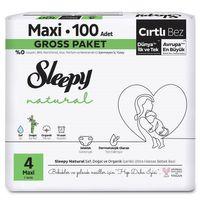 Sleepy Sleepy Natural Bebek Bezi Gross Paket 4 Beden 7-14 Kg 100 Adet