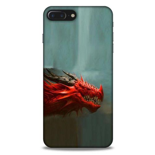 Apple Iphone 7 Plus Kılıf Dragons (17) Tasarım Kılıf Siyah Boynuzlu Ejderha