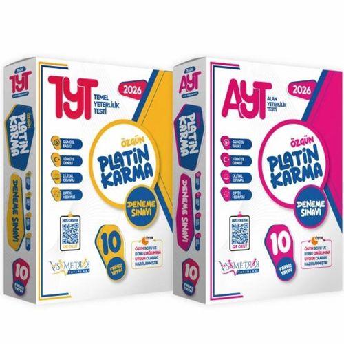 2026 YKS TYT-AYT Platin Karma Yayınlar Kurumsal 20li (10+10) Paket Deneme Sınavı Türkiye Geneli