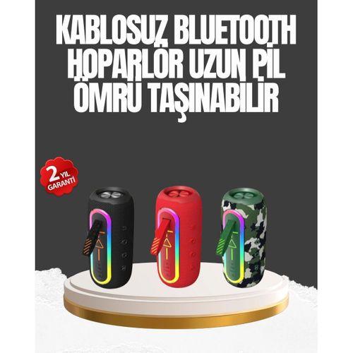 Taşınabilir Şarjlı Bluetooth Hoparlör Güçlü Bas